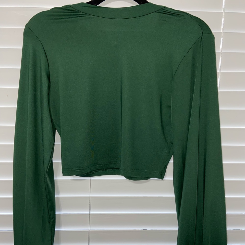 Shein Green Long Sleeve Blouse